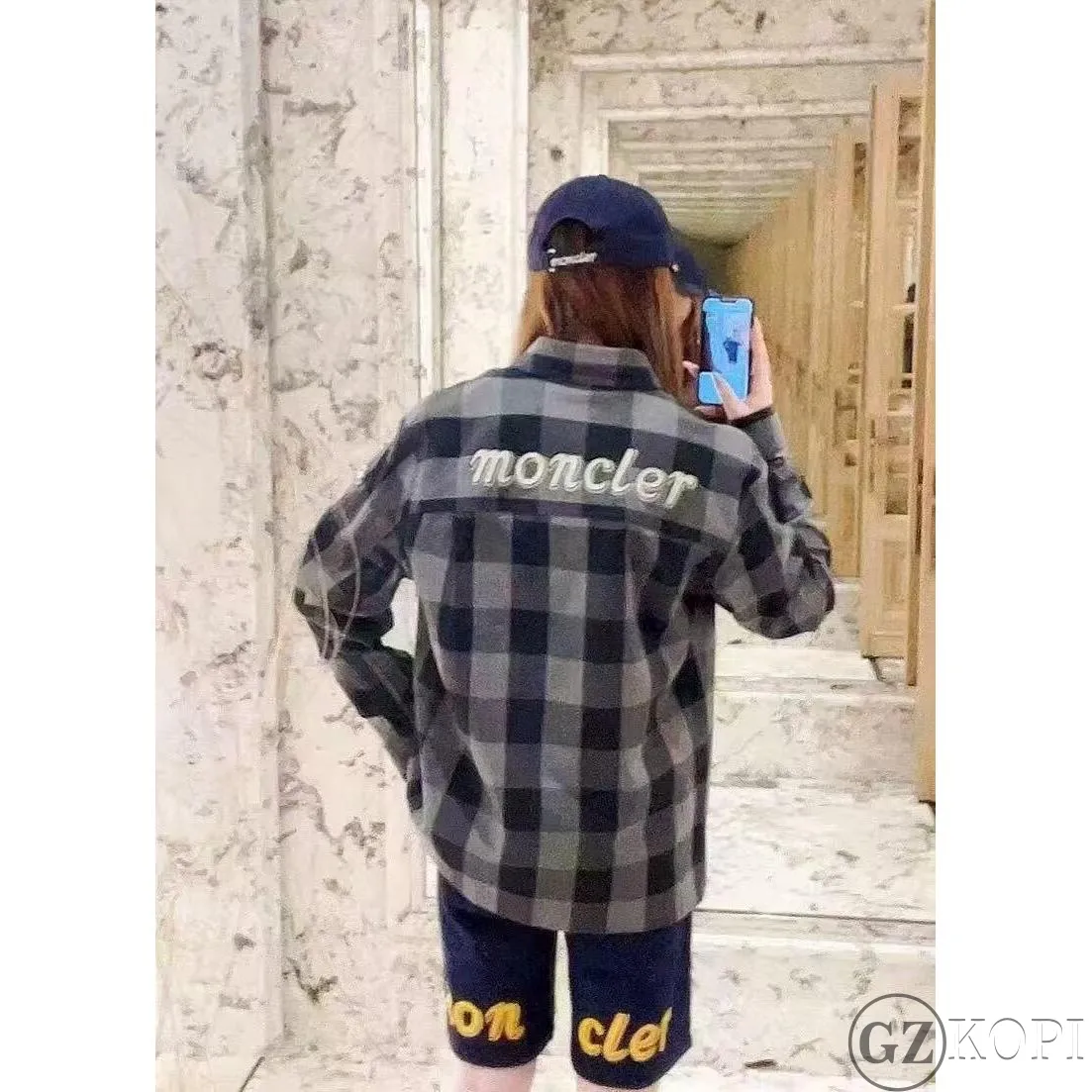 Moncler x Mercedes-Benz グリッドシャツ（広州製高品質レプリカ・激安価格）